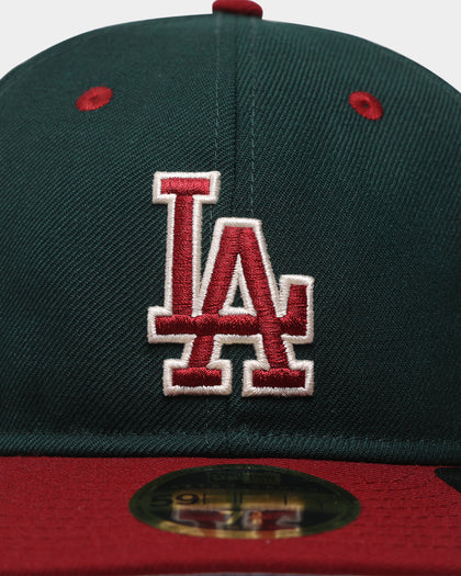 New Era Los Angeles Dodgers 'Beets & Greens' 59FIFTY Retro Crown Fitted Dark Green/Cardinal