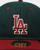 New Era Los Angeles Dodgers 'Beets & Greens' 59FIFTY Retro Crown Fitted Dark Green/Cardinal