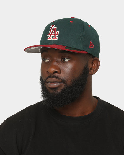 New Era Los Angeles Dodgers 'Beets & Greens' 59FIFTY Retro Crown Fitted Dark Green/Cardinal