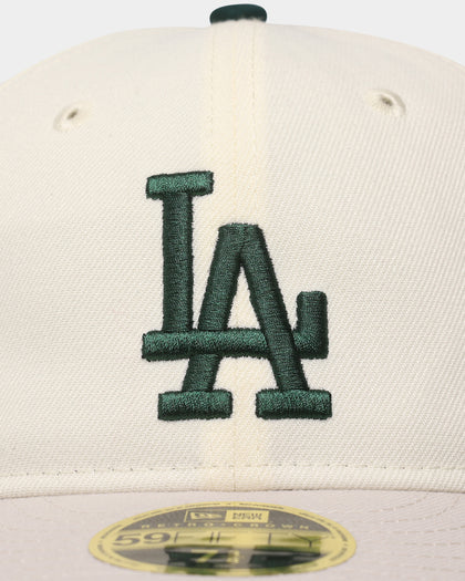 New Era Los Angeles Dodgers 'Chrome White Dark Green' 59FIFTY Retro Crown Fitted Chrome White Dark Green