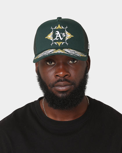 New Era Oakland Athletics 'Flare Designs' 9FORTY A-Frame Trucker Snapback Original Team Colours