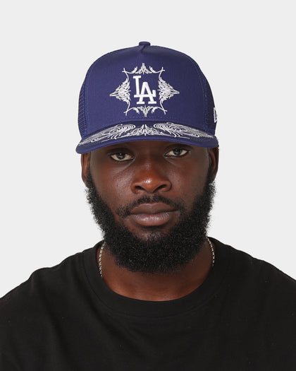 New Era Los Angeles Dodgers 'Flare Designs' 9FORTY A-Frame Trucker Snapback Original Team Colours