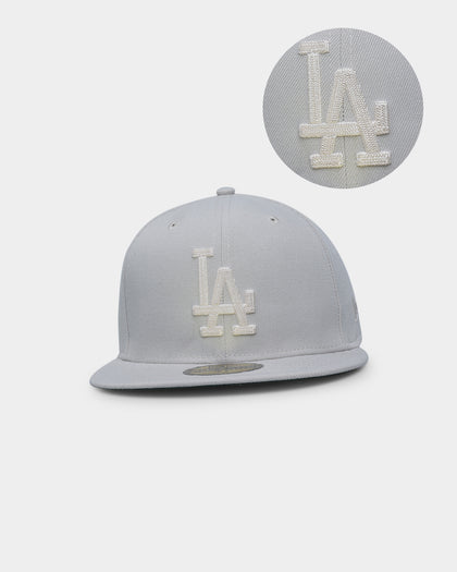 New Era Los Angeles Dodgers 'Chain Stitch' 59FIFTY Fitted Stone