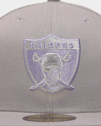 New Era Las Vegas Raiders 'Purple Smoke' 59FIFTY Fitted Grey/Lavender