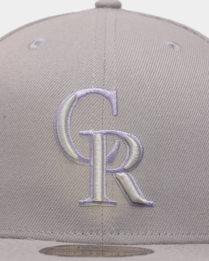 New Era Colorado Rockies 'Purple Smoke' 59FIFTY Fitted Grey/Lavender