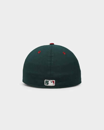 New Era Oakland Athletics 'Beets & Greens' 59FIFTY Retro Crown Fitted Dark Green/Cardinal