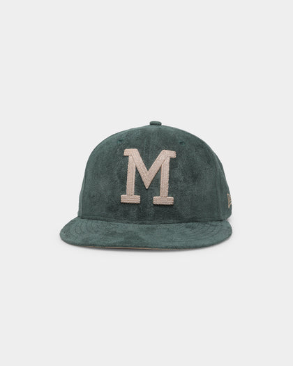 New Era Milwaukee Brewers 'Forest Suede & Camel' 59FIFTY Fitted Dark Green