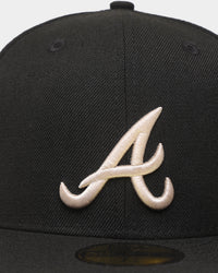 New Era Atlanta Braves World Series 'Stone Tones' 59FIFTY Fitted Black/Stone