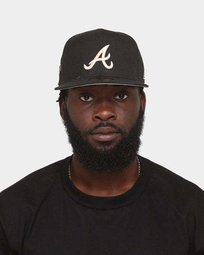 New Era Atlanta Braves World Series 'Stone Tones' 59FIFTY Fitted Black/Stone