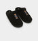 Polo Ralph Lauren Women's Kayleigh Scuff Bear Slipper Black Suede