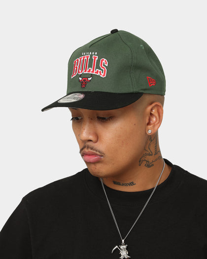 New Era Chicago Bulls 'Stencil Script' Golfer Snapback Cilantro Green/Black