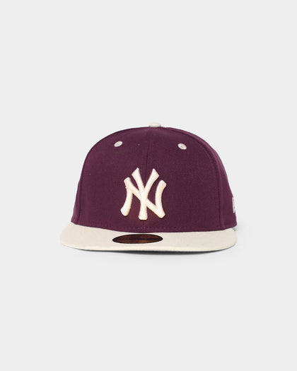 New Era New York Yankees 59FIFTY Fitted Plum/Chrome White