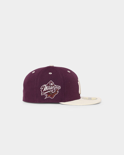 New Era New York Yankees 59FIFTY Fitted Plum/Chrome White