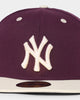 New Era New York Yankees 59FIFTY Fitted Plum/Chrome White