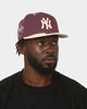 New Era New York Yankees 59FIFTY Fitted Plum/Chrome White