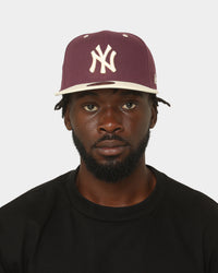 New Era New York Yankees 59FIFTY Fitted Plum/Chrome White