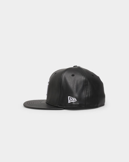 New Era New York Yankees 'PU Leather' 59FIFTY Fitted Black Leather