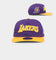 New Era Los Angeles Lakers 'Chenille' Golfer Snapback Purple