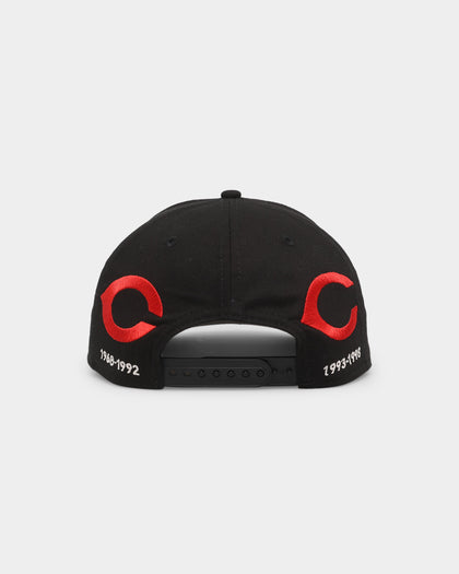 New Era Cincinatti Reds 'Logo Evolution' Golfer Snapback Collection Black