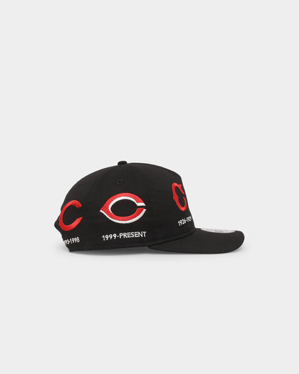 New Era Cincinatti Reds 'Logo Evolution' Golfer Snapback Collection Black