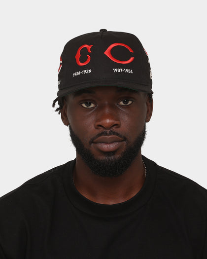 New Era Cincinatti Reds 'Logo Evolution' Golfer Snapback Collection Black