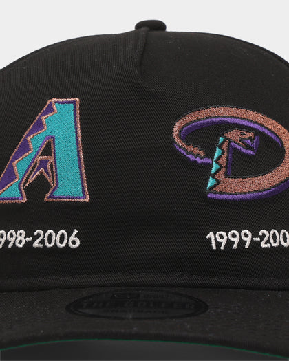 New Era Arizona Diamondbacks 'Logo Evolution' Golfer Snapback Collection Black