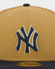 New Era New York Yankees 'Midnight Harvest 2-Tone' 59FIFTY Fitted Wheat/Navy