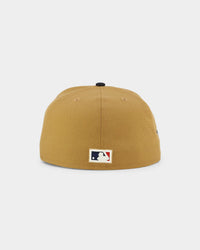 New Era Atlanta Braves 'Midnight Harvest 2-Tone' 59FIFTY Fitted Wheat/Navy