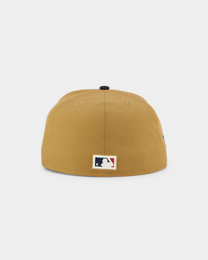New Era Atlanta Braves 'Midnight Harvest 2-Tone' 59FIFTY Fitted Wheat/Navy