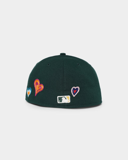 New Era Oakland Athletics 'Chain Stitch Heart' 59FIFTY Fitted Multi-Coloured