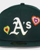 New Era Oakland Athletics 'Chain Stitch Heart' 59FIFTY Fitted Multi-Coloured