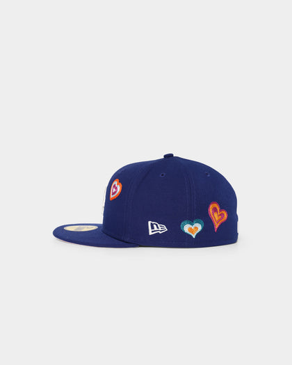 New Era Los Angeles Dodgers 'Chain Stitch Heart' 59FIFTY Fitted Multi-Coloured