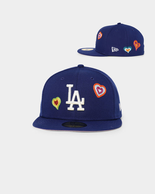 New Era Los Angeles Dodgers 'Chain Stitch Heart' 59FIFTY Fitted Multi-Coloured
