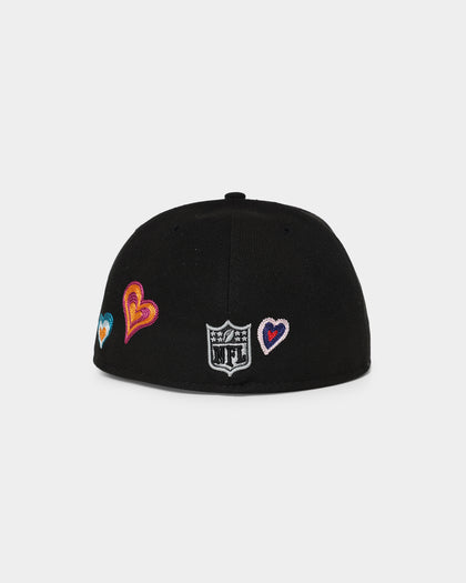 New Era Las Vegas Raiders 'Chain Stitch Heart' 59FIFTY Fitted Multi-Coloured