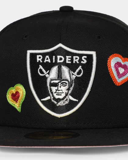 New Era Las Vegas Raiders 'Chain Stitch Heart' 59FIFTY Fitted Multi-Coloured