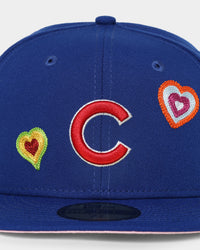 New Era Chicago Cubs 'Chain Stitch Heart' 59FIFTY Fitted Multi-Coloured
