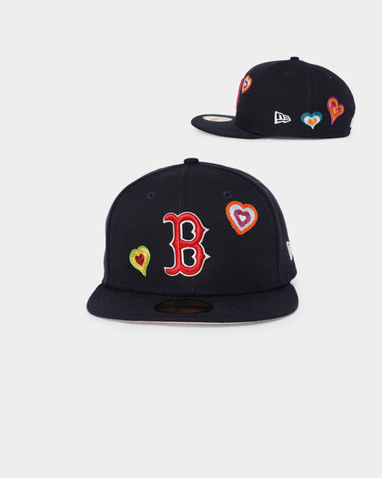 New Era Boston Red Sox 'Chain Stitch Heart' 59FIFTY Fitted Multi-Coloured