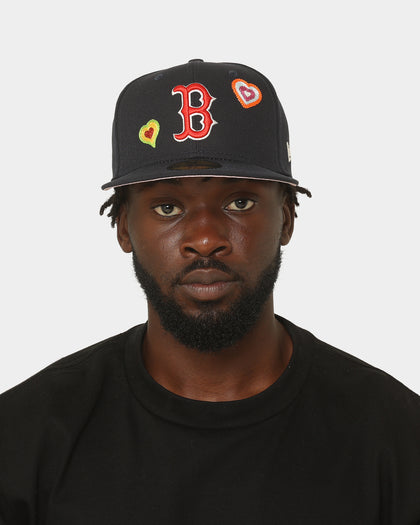 New Era Boston Red Sox 'Chain Stitch Heart' 59FIFTY Fitted Multi-Coloured