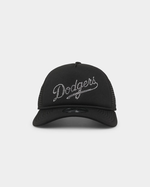 New Era Los Angeles Dodgers Rhinestone Trucker 9FORTY A-Frame Snapback Black