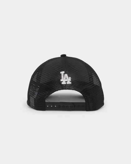 New Era Los Angeles Dodgers Rhinestone Trucker 9FORTY A-Frame Snapback Black