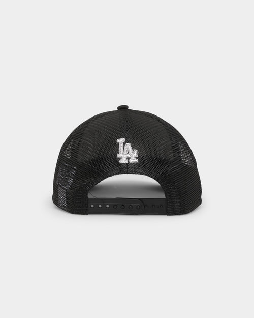 New Era Los Angeles Dodgers Rhinestone Trucker 9FORTY A-Frame Snapback Black