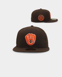 New Era Milwaukee Brewers 'Walnut Orange' 59FIFTY Fitted Brown/Orange