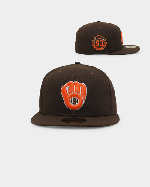 New Era Milwaukee Brewers 'Walnut Orange' 59FIFTY Fitted Brown/Orange