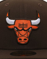 New Era Chicago Bulls 'Walnut Orange' 59FIFTY Fitted Brown/Orange