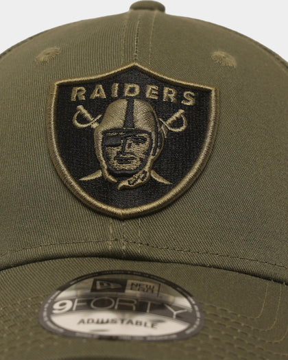 New Era Las Vegas Raiders Core 9FORTY Casual Strapback Olive/Black