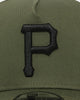New Era Pittsburg Pirates 'Olive/Grey Undervisor' 9FORTY A-Frame Snapback Olive/Black