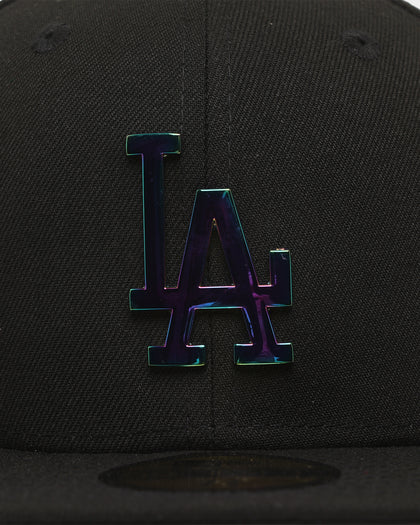 New Era Los Angeles Dodgers 'Metal Badge' 59FIFTY Fitted Black/Iridescent