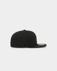 New Era Los Angeles Dodgers  'Metal Badge' 59FIFTY Fitted Black/Gold Metal