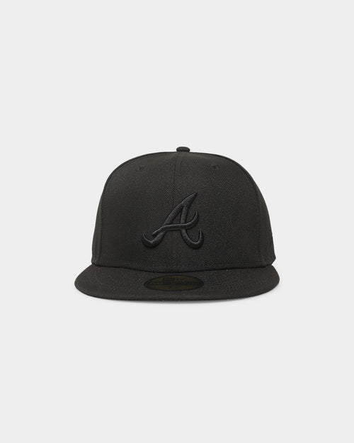 New Era Atlanta Braves 'Black On Black' 59FIFTY Fitted Black/Black