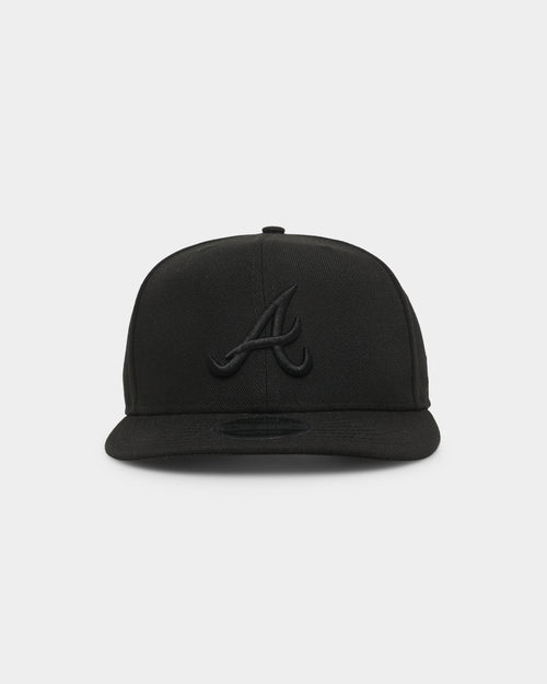 New Era Atlanta Braves 9FIFTY High Profile Retro Crown Snapback Black/Black